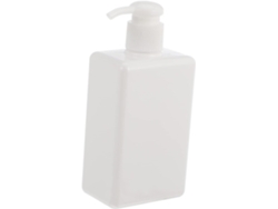 Botella De Champú Con Dosificador De 280 Ml En Petg Y Pp, Paquete De 6 Botellas Blancas Reutilizables Con Cabezal Dosificador.