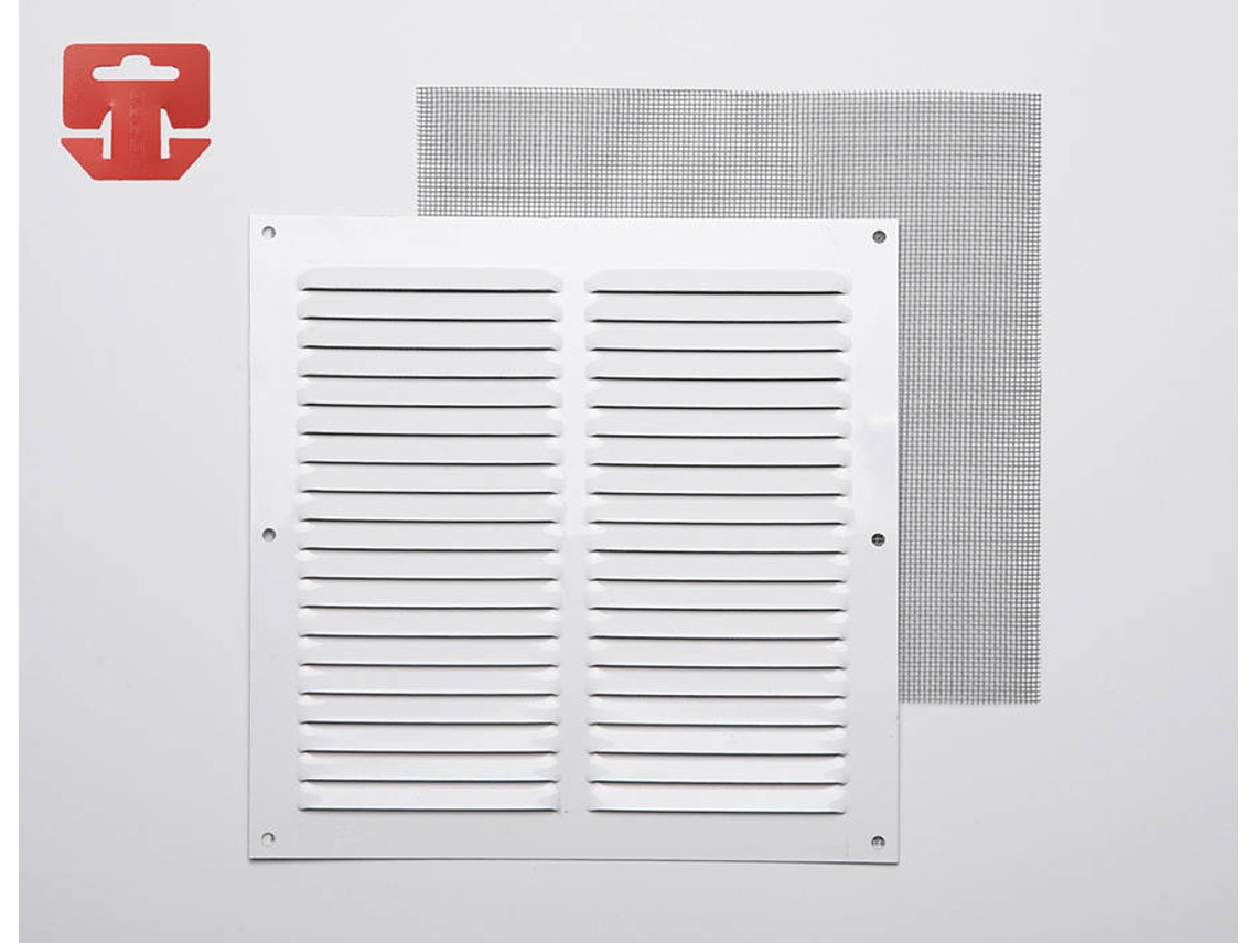 Rejilla Antimosquitos 0.6 Aluminio FEPRE Lacado Blanco 200X200Mm (G)