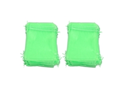 100 Bolsas Reutilizables De Malla Verde Para Proteger Frutas, Plantas, Flores Y Árboles (10x15 Cm).