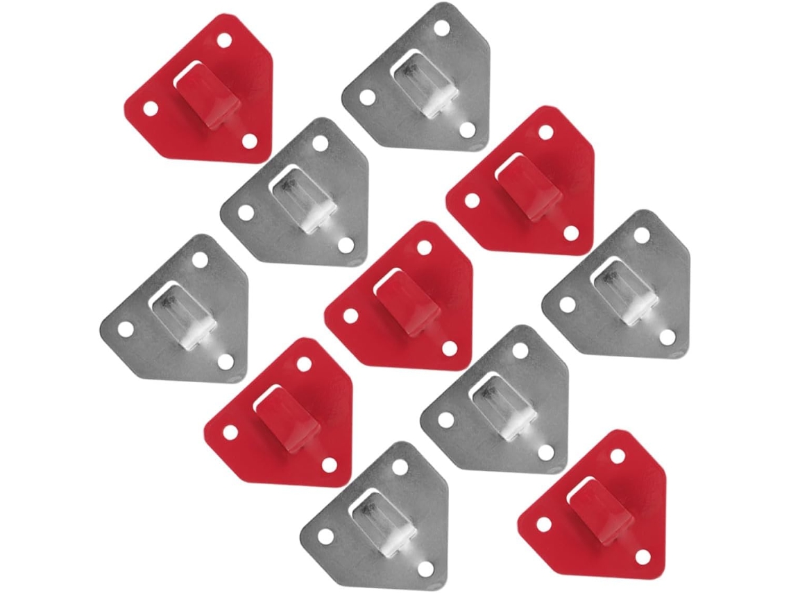 Ganchos Triangulares De Pared Para Extintores (12 Unidades), Fijación Resistente A La Pared.