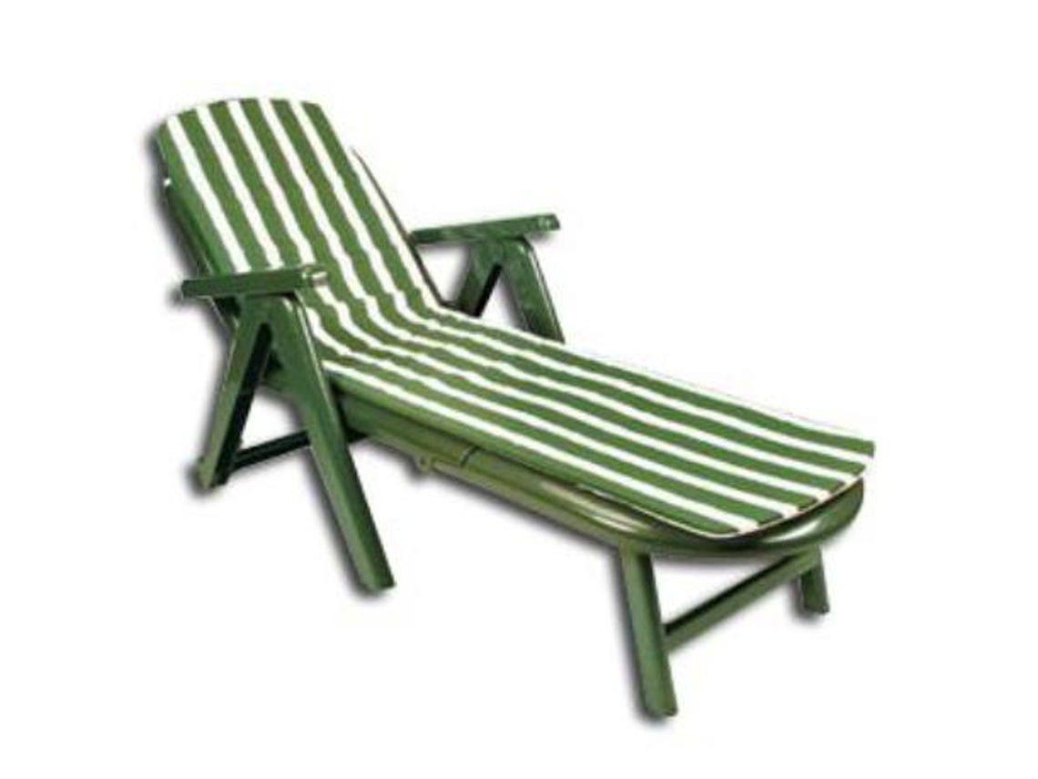 Playa finstock tumbona caiman 84x74x19 cm con cojin verde 42570