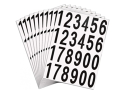 2026-10 Hojas Pegatinas Números Autoadehesivos Vinilo Impermeables Para Buzón Y Casa (2 Pulgadas, Negro Sobre Blanco)