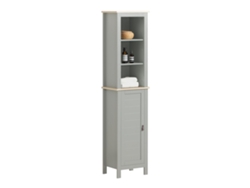 Armario de Bañero SOBUY (39 x 30 x 169 cm - MDF - Gris)