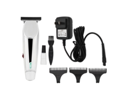 Cortadora De Pelo Eléctrica Profesional Recargable Máquina De Afeitado De Pelo (plata)