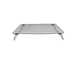 Estantería De Enfriamiento Plegable Negra De Acero Carbónico Multifuncional Para Hornear Galletas