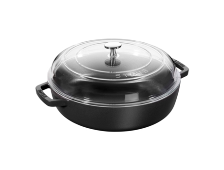 Cazuela con tapa de cristal 26 cm, Hierro fundido STAUB