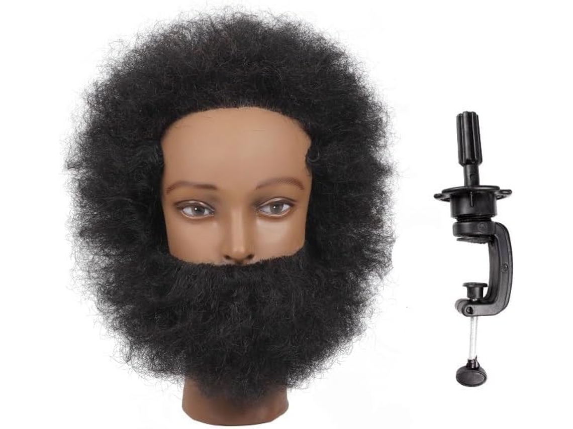 Cabeza De Maniquí Con Cabello Masculino, Cabeza De Entrenamiento, 100 Personas, Estilo Afro, Profesional