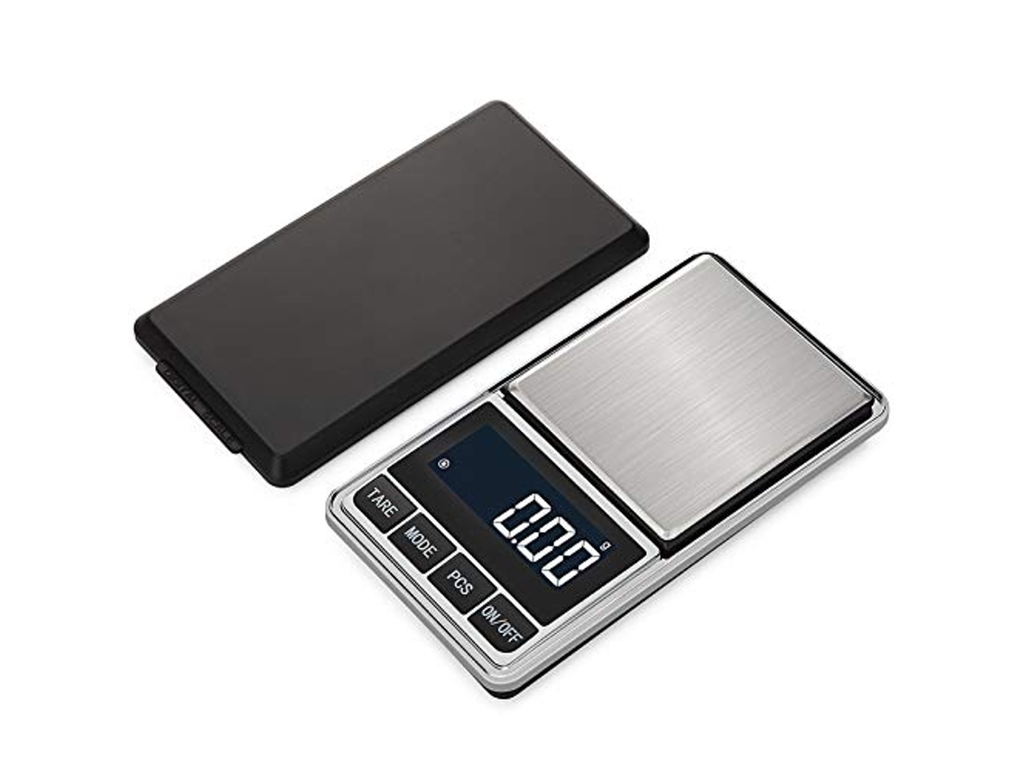 Báscula digital de precisión Nicecee, 0,001 oz/0,01 g, minibáscula de bolsillo de 500 g, báscula, tara, apagado automático