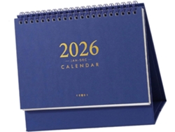 Calendario De Escritorio, Planificador 2026, Encuadernación De Doble Espiral