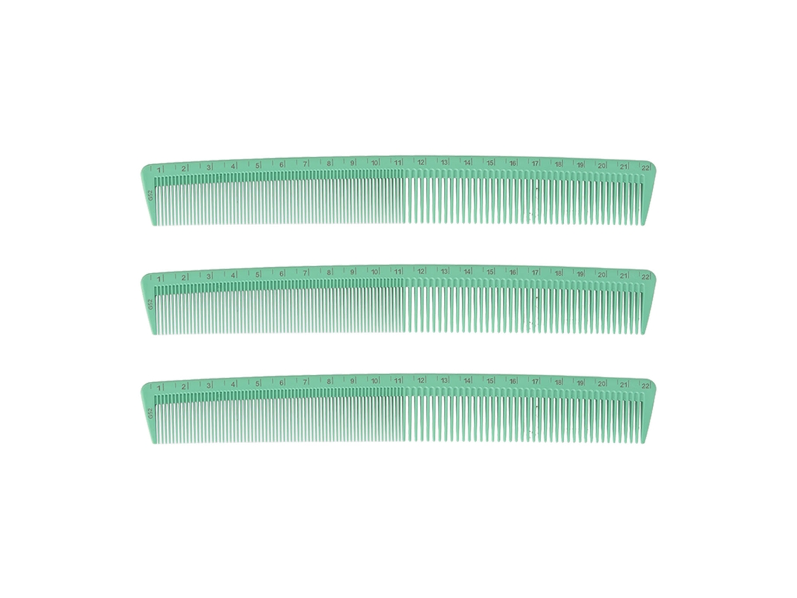 Set De 3 Peines Para Peinados Con Dientes Finos Y Anchos, Cómodos Para Uso En Casa Y Salón