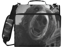 Besportble Carpeta De Oso La Estatua Libertad Y Cartera Para Escuela Oficina Papeles 34,5 X 31,5 8,9 Cm