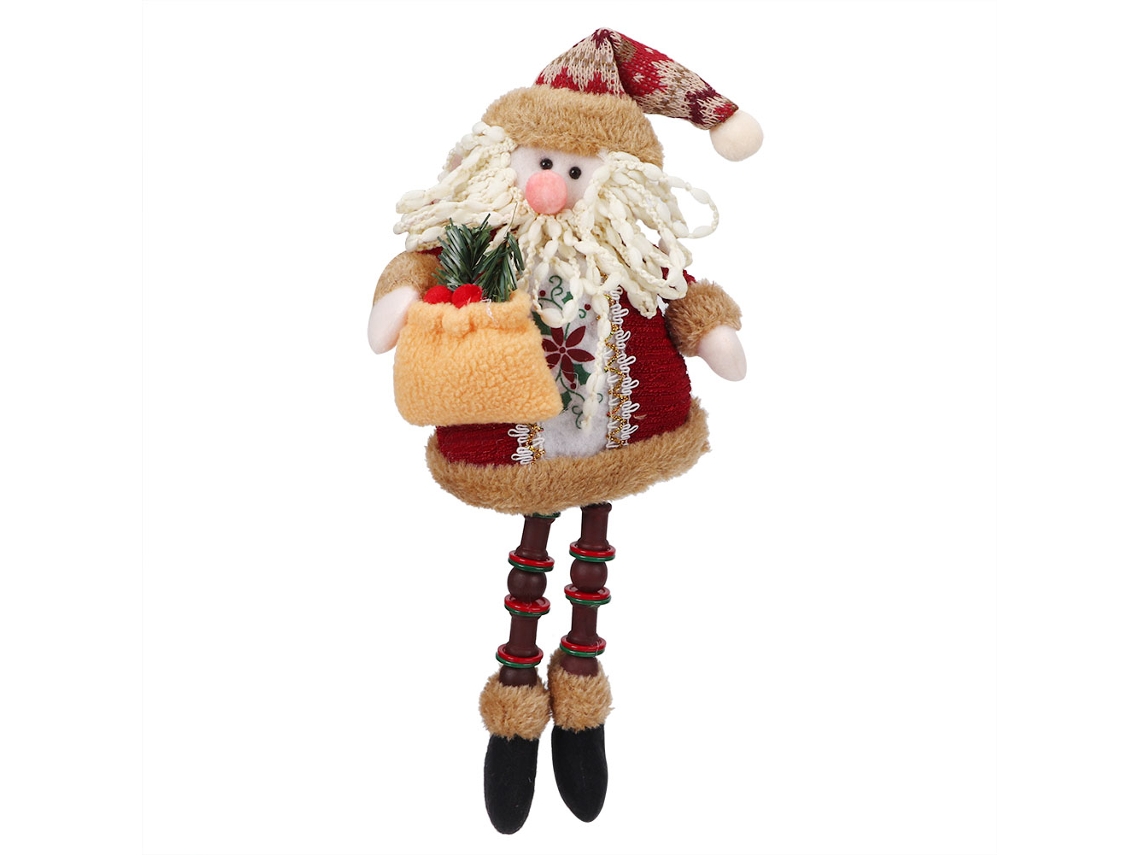 Figura de Papá Noel, adorno navideño, decoración de mesa, fiesta