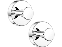 Ganchos Para Toallas - Ganchos - Soporte Para Toallas Con Ventosas - Acero Inoxidable - Juego De 2 - Ø 60 Mm - Plateado