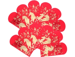 36 Sobres Rojos Con Diseño De Caballo Del Zodiaco Chino Para El Año Nuevo Lunar, De Papel Hongbao