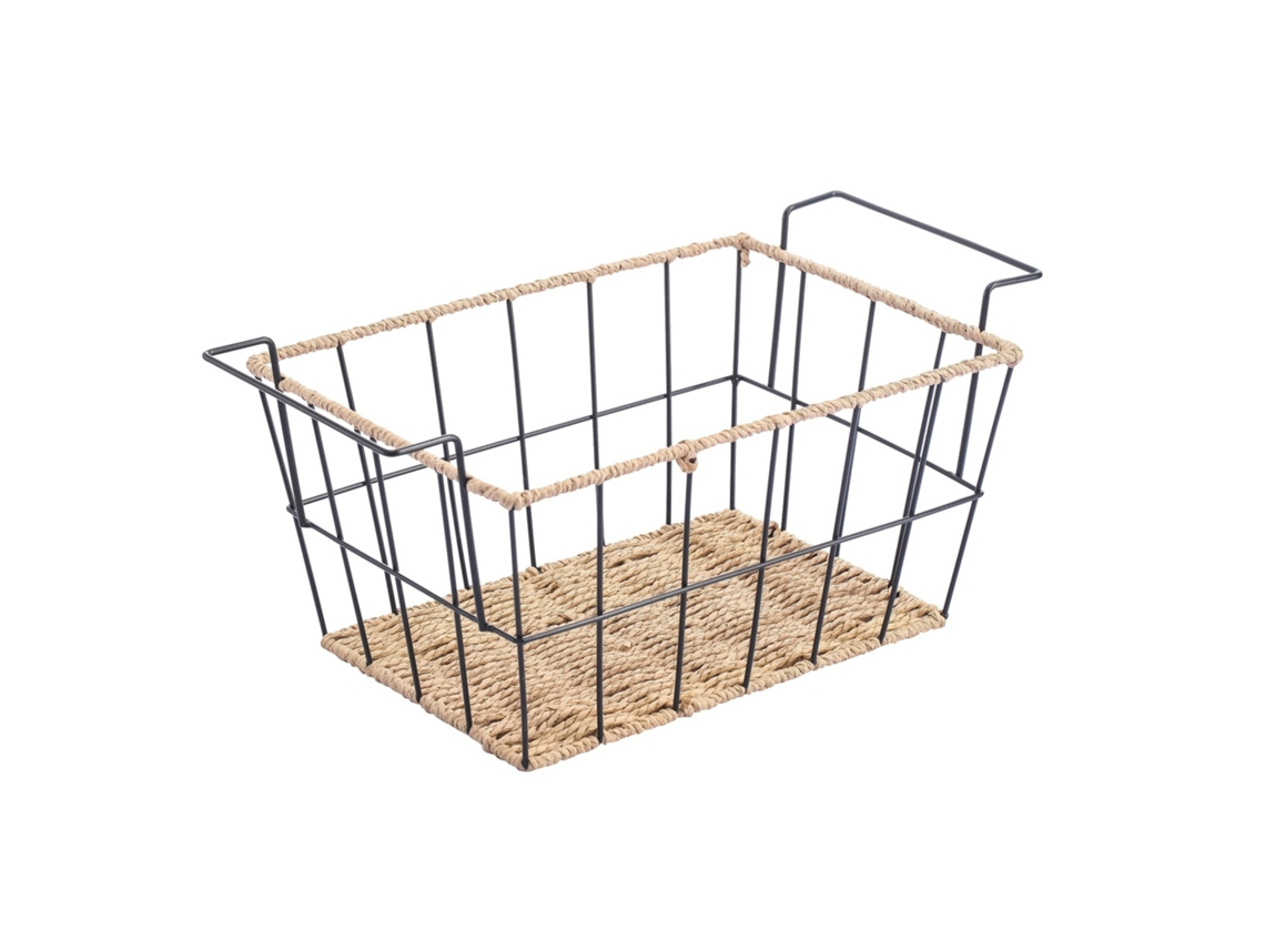 Frutero rectangular Wellhome de estilo industrial, 35 x 20 x 15,5 cm