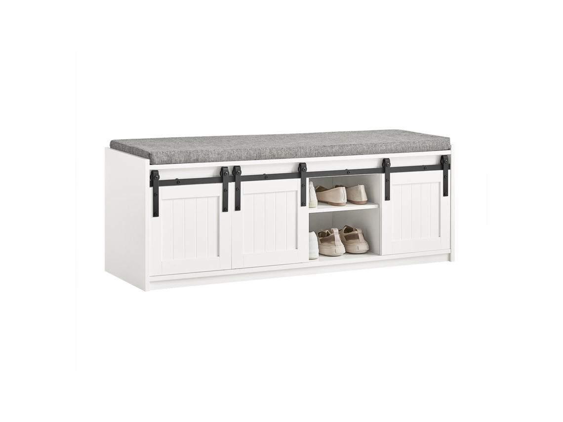 Armarios para Zapatos SOBUY (120 x 35 x 45 cm - MDF - Blanco)