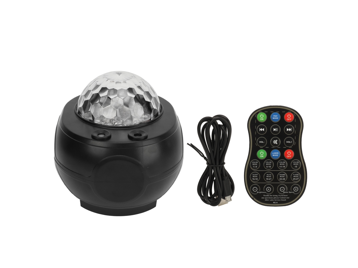 Projetor De Luz Estrela Com Alto-falante Sem Fio Controle Remoto Timer Projetor De Teto Para Festa E Quarto