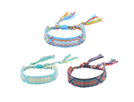 Pulseras Ajustables Para Mujeres Y Niñas, Pulseras Tejidas De La Amistad, Brazalete Tejido Con Borlas, Estilo 2 ZMDECQNA 3 Un