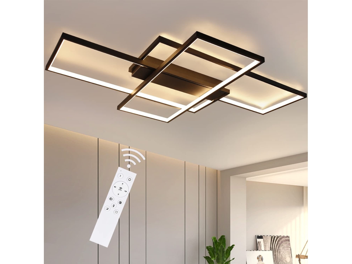 Zmh Lámpara De Techo Led Rectangular Moderna De 65 Cm - Iluminación De Interiores De Diseño
