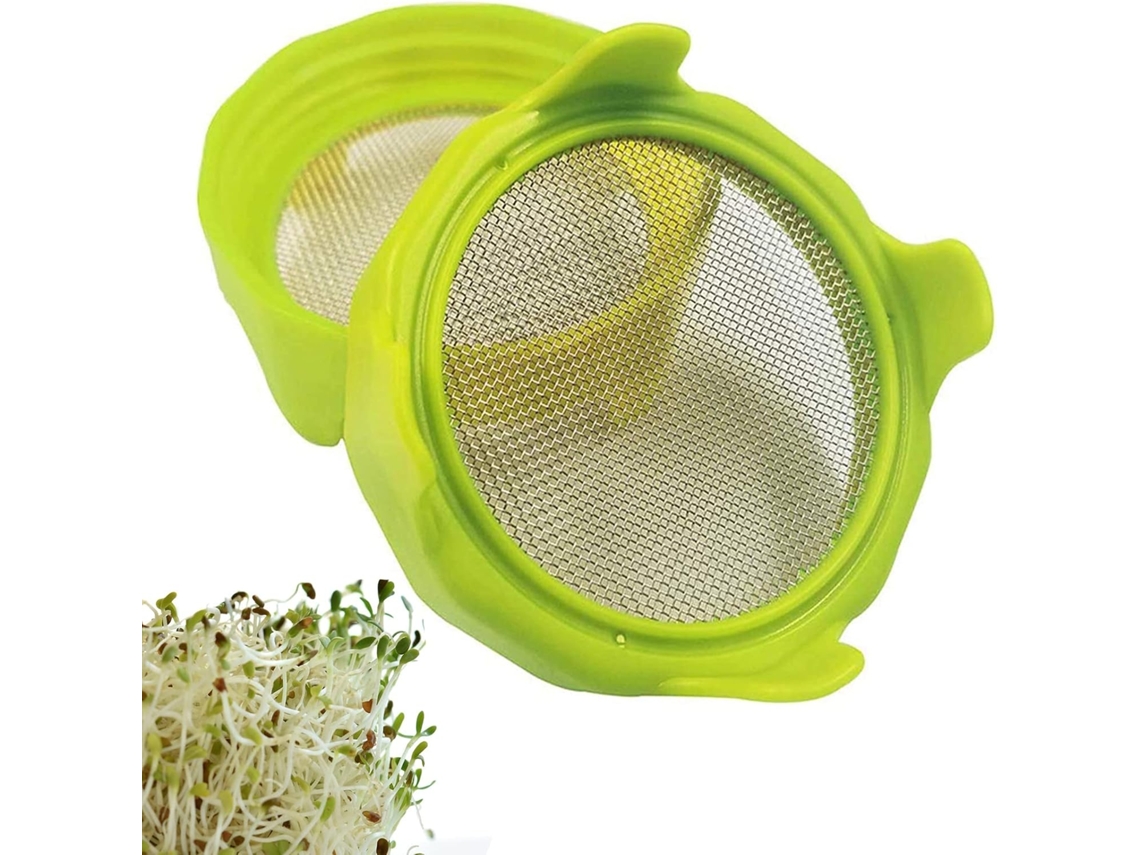 Innovadora tapa de germinación, malla de acero inoxidable para un cultivo versátil, que mejora su experiencia de jardinería en interiores y exteriores con Transmissão