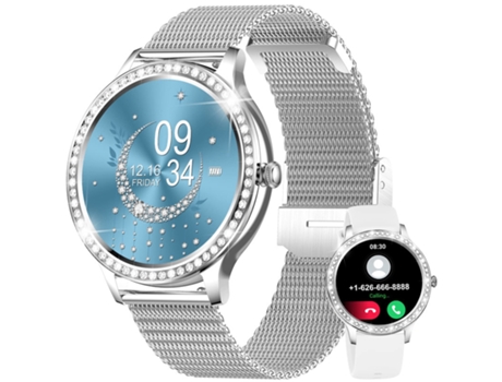 Smartwatch CHRONUS con Función del teléfono 1 32 con 20 Modos deportivos Monitor de Sueño Spo2 Plata