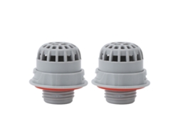 Filtro de malla superior de PVC (2 unidades, rosca macho G3/4), repuesto P05346