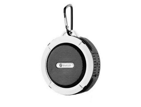C6 Impermeable Bluetooth Samuriiron Altavoz Mini Ducha Inalámbrica Radio Altavoz Estéreo Blanco