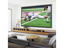 Pantalla De Proyección 4k Retráctil Manual (101, 127, 152, 183, 183 Cm) Para Uso Interior Y Exterior (16:9, 30