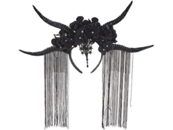 Diadema De Antílope Para Halloween Y Cuernos De Diablo - Diadema Gótica Para El Día De Muertos