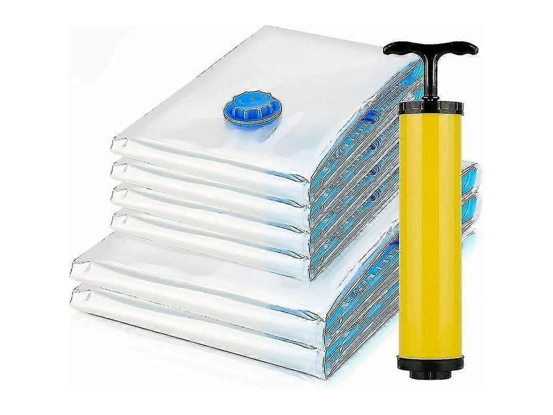 Bolsas de almacenamiento al vacío Wruas, 6 bolsas (460 x 80 cm, 280 x 100 cm), reutilizables, para regalo
