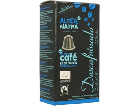 Café Descafeinado Bio ALTERNATIVA3 (10 Cápsulas de 5.5g)