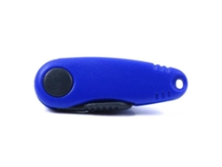 Aparejos de pesca, tijeras plegables para camarones de acero inoxidable, tijeras de pesca, cortadores de hilo, aparejos de pesca - azul A12232