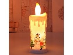 Led Candle Sem Chama, Natal Simulado Chama, Pilhas Papai Noel Boneco Neve Casamento, Halloween, Natal, Ano Novo - Boneco Neve B