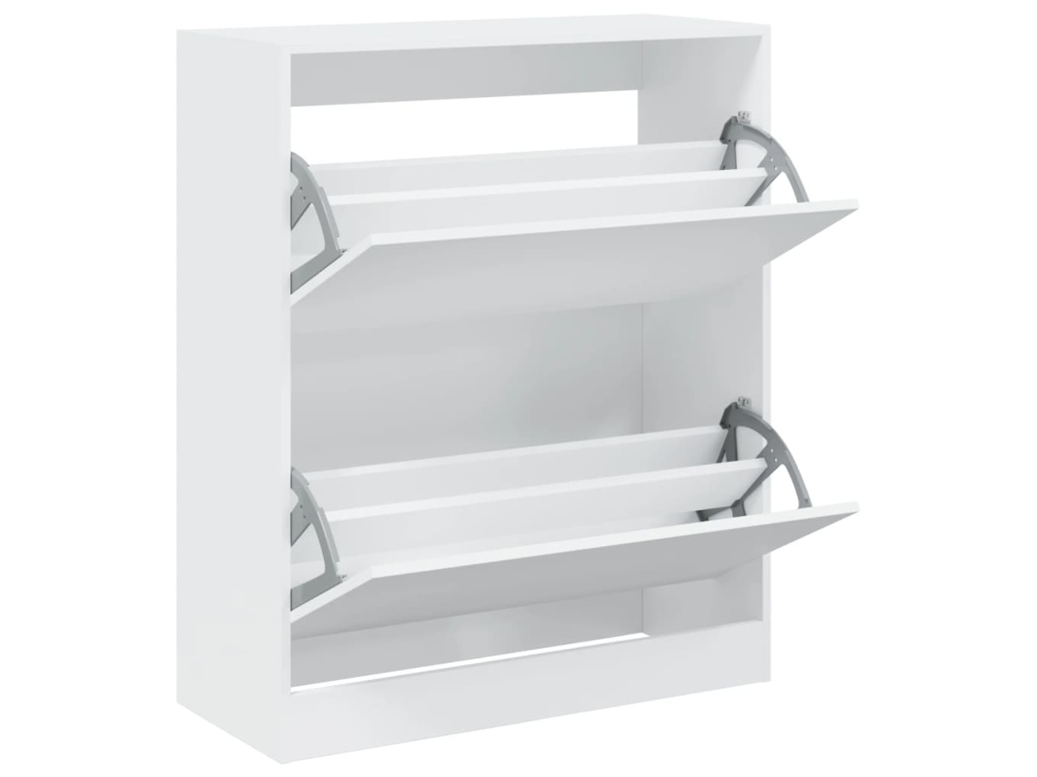 Maison Exclusive - Zapatero De Madera De Ingeniería Blanco 80x34x96,5 Cm