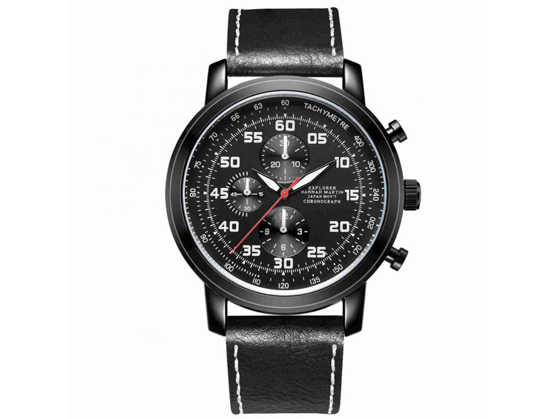 Reloj Hombre Hannah Martin Impermeable Moda Pulsera Ajustable Casual (2003bh)