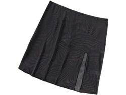 Cubrebañador Corto Para Mujer Con Abertura Lateral Transparente.