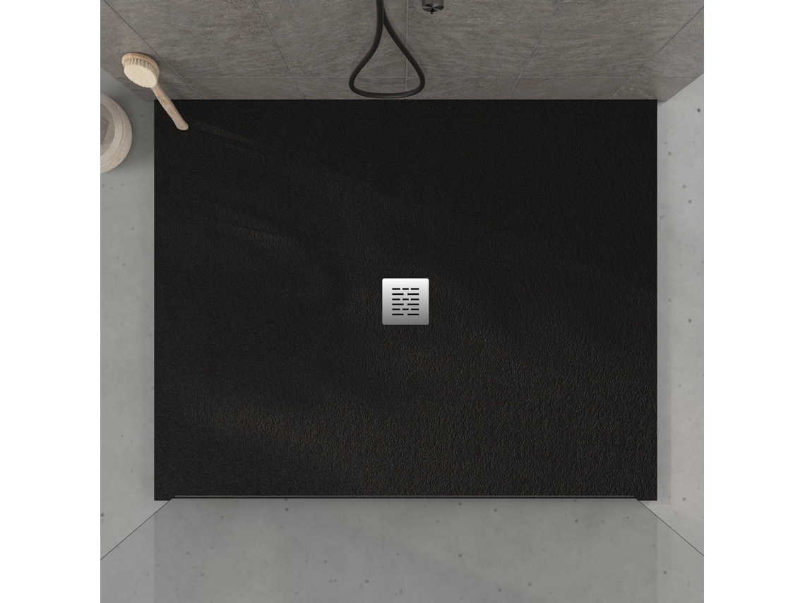 Base de ducha de pizarra negra 160x120 cm RC