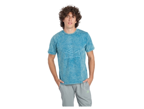 Camiseta de Hombre para Fútbol UMBRO Large Logo Azul (L)