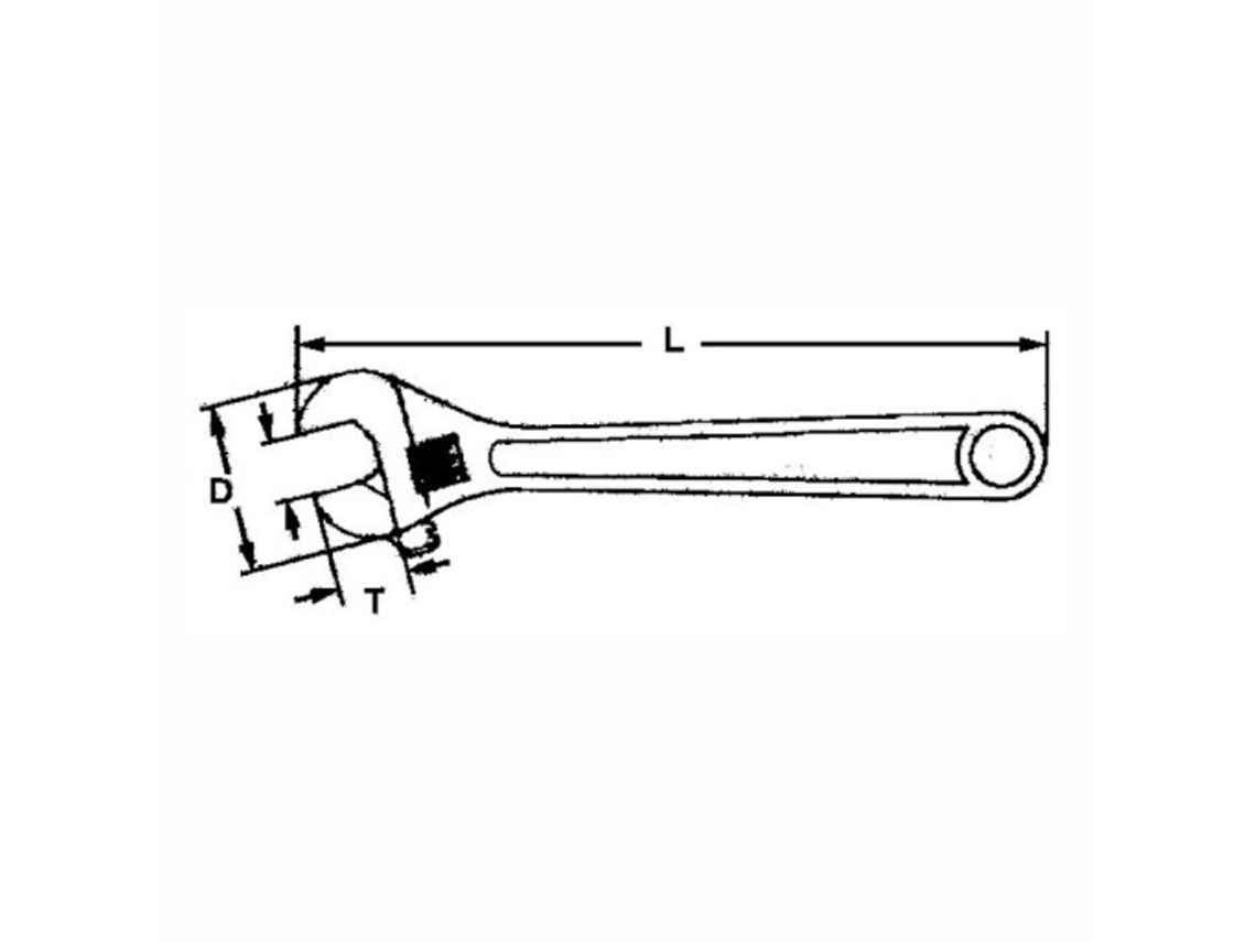 TENGTOOLS 105870406 Llave Inglesa 12 4005