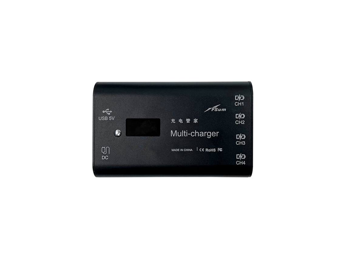 Cargador Múltiple Combinado Con Adaptadorfsum Cargador Múltiple Inteligente Adaptador Carga Rápida Hubsan Ace Pro Se Blackhawk2 Rc