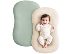 Capa Para Cadeira De Bebê Em Gaze, Algodão Puro Macio, Cadeira Não Incluída (pacote Com 2) Verde Panoona