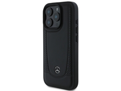 Funda para iPhone 16 Pro MERCEDES Piel Sintética Negro