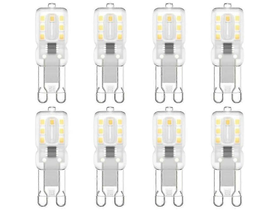 Rebe-bombilla Led G9 220v Blanco Natural 3000k 3w Equivalente 30w Halógena Paquete De 8