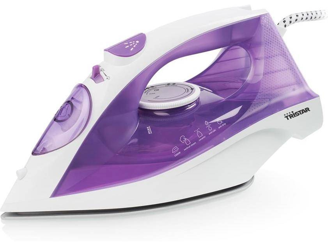 Plancha de Vapor TRISTAR ST-8350 (Chorro vapor 140 g/min - Suela Cerámica)