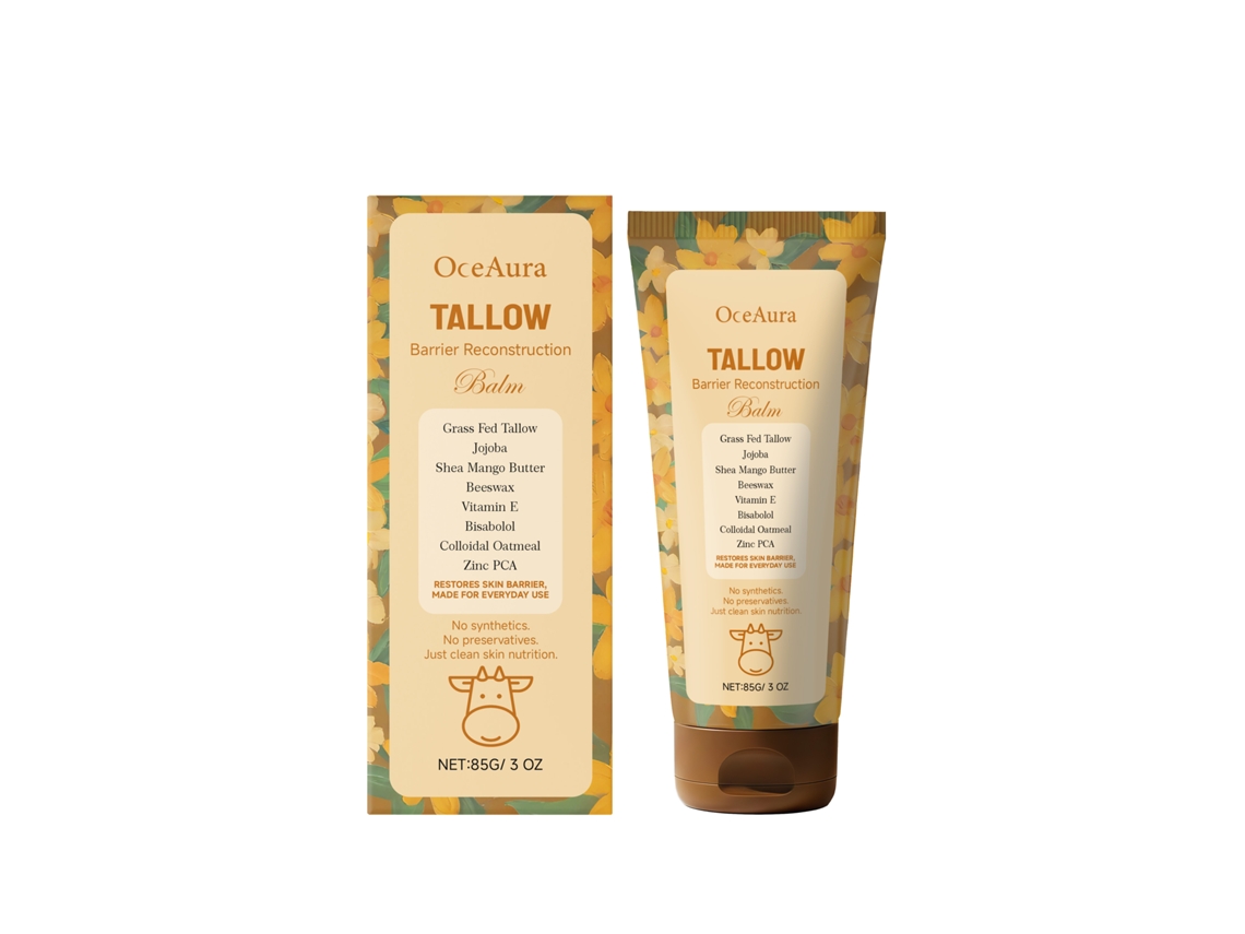 Crema nutritiva y calmante con grasa de res
