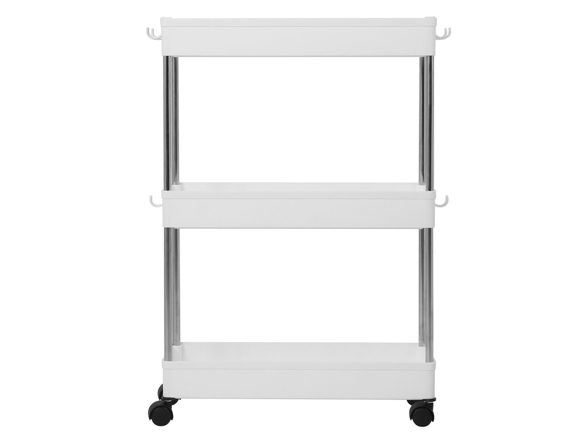 Carrito De Almacenamiento Móvil Delgado De 3 Niveles Para Cocina, Baño, Lavadero, Estante Organizador