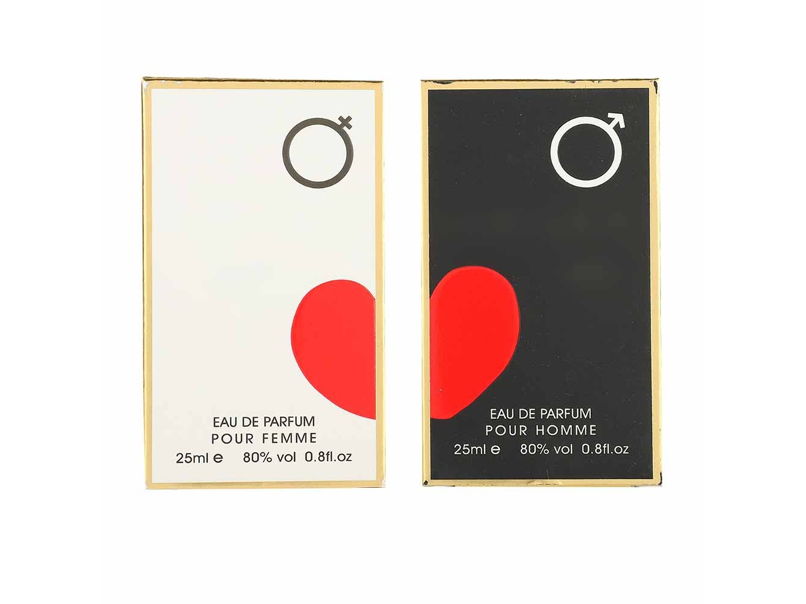 2026-2 Unidades 25ml Perfume De Pareja Refrescante Com Fragrância Elegante Floral E Frutal Duradera Para Mulher E Homem