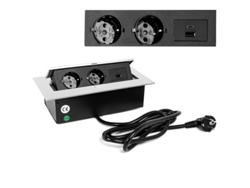 Regleta Enchufes Basculante Konex R9006 HERRAJES ALK