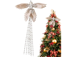 Adorno Navideño De Colibrí | Colgante De Árbol Con Purpurina, Accesorio Para Escenas Artificiales -