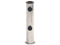 Maison Exclusive - Base De Sombrilla Para Mástil Ø38/48 Mm Acero Inoxidable Plata